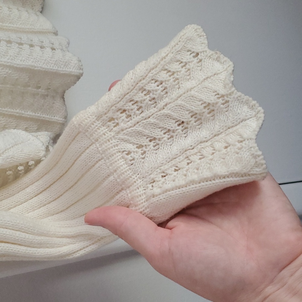 Kenar Cream Crochet Ruffle Cardigan - Picture 4 of 9